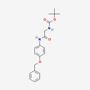 tert-butyl N-({[4-(benzyloxy)phenyl]carbamoyl}methyl)carbamate