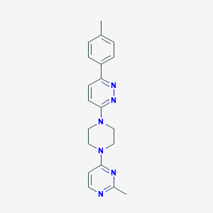 2-Methyl-4-[4-[6-(4-methylphenyl)pyridazin-3-yl]piperazin-1-yl]pyrimidine