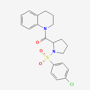 (1-((4-chlorophenyl)sulfonyl)pyrrolidin-2-yl)(3,4-dihydroquinolin-1(2H)-yl)methanone