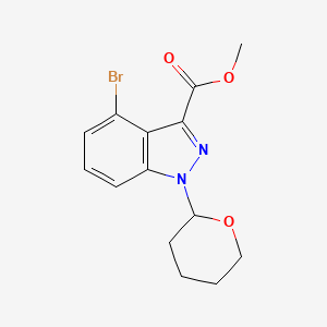 Methyl 4-bromo-1-(oxan-2-yl)indazole-3-carboxylate