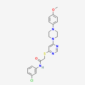 N-(3-chlorophenyl)-2-({6-[4-(4-methoxyphenyl)piperazin-1-yl]pyrimidin-4-yl}sulfanyl)acetamide