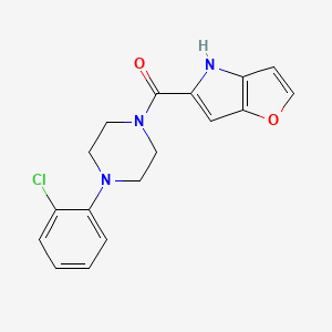molecular formula C17H16ClN3O2 B2704904 (4-(2-氯苯基)哌嗪-1-基)(4H-呋[3,2-b]吡咯-5-基)甲酮 CAS No. 1421515-12-9