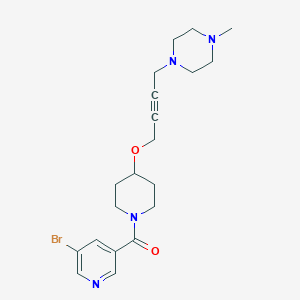 (5-Bromopyridin-3-yl)-[4-[4-(4-methylpiperazin-1-yl)but-2-ynoxy]piperidin-1-yl]methanone