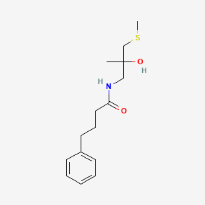 N-(2-hydroxy-2-methyl-3-(methylthio)propyl)-4-phenylbutanamide