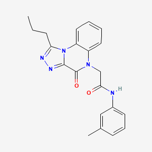 N-(3-methylphenyl)-2-(4-oxo-1-propyl[1,2,4]triazolo[4,3-a]quinoxalin-5(4H)-yl)acetamide