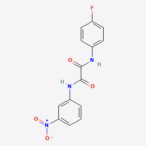 N1-(4-fluorophenyl)-N2-(3-nitrophenyl)oxalamide