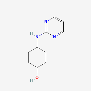 molecular formula C10H15N3O B2704956 4-(嘧啶-2-基氨基)环己醇 CAS No. 1041525-05-6