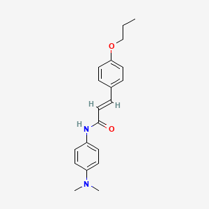 molecular formula C20H24N2O2 B2704962 (2E)-N-[4-(dimethylamino)phenyl]-3-(4-propoxyphenyl)prop-2-enamide CAS No. 466655-53-8