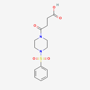 4-Oxo-4-[4-(phenylsulfonyl)piperazin-1-yl]butanoic acid