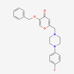 5-(benzyloxy)-2-((4-(4-fluorophenyl)piperazin-1-yl)methyl)-4H-pyran-4-one