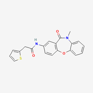 N-(10-methyl-11-oxo-10,11-dihydrodibenzo[b,f][1,4]oxazepin-2-yl)-2-(thiophen-2-yl)acetamide