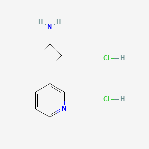 molecular formula C9H14Cl2N2 B2704985 cis-3-(3-Pyridinyl)cyclobutanamine dihydrochloride CAS No. 1521871-43-1; 1909308-44-6