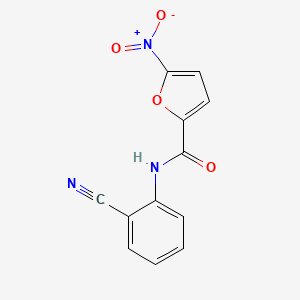 molecular formula C12H7N3O4 B2704988 N-(2-cyanophenyl)-5-nitrofuran-2-carboxamide CAS No. 461420-55-3