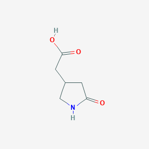 molecular formula C6H9NO3 B2704994 2-(5-Oxopyrrolidin-3-yl)acetic acid CAS No. 32741-98-3