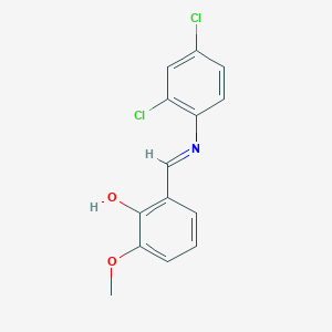 B2705001 2-{(E)-[(2,4-dichlorophenyl)imino]methyl}-6-methoxyphenol CAS No. 199788-15-3