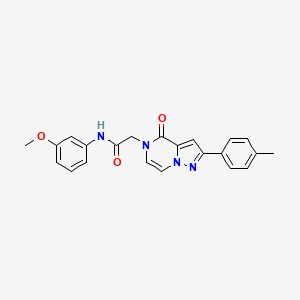 molecular formula C22H20N4O3 B2705012 N-(3-甲氧苯基)-2-[2-(4-甲基苯基)-4-氧代吡唑并[1,5-a]嘧啶-5(4H)-基]乙酰胺 CAS No. 941894-25-3