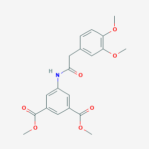 molecular formula C20H21NO7 B270502 Dimethyl 5-{[(3,4-dimethoxyphenyl)acetyl]amino}isophthalate 