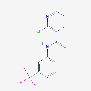 molecular formula C13H8ClF3N2O B270505 2-chloro-N-(3-(trifluoromethyl)phenyl)nicotinamide CAS No. 53062-99-0