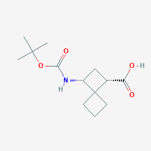 (1S,3R)-3-[(2-Methylpropan-2-yl)oxycarbonylamino]spiro[3.3]heptane-1-carboxylic acid