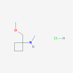 1-(methoxymethyl)-N-methylcyclobutan-1-amine hydrochloride