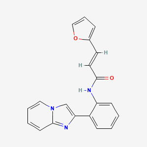 (E)-3-(furan-2-yl)-N-(2-(imidazo[1,2-a]pyridin-2-yl)phenyl)acrylamide