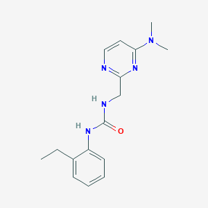 molecular formula C16H21N5O B2705098 1-((4-(Dimethylamino)pyrimidin-2-yl)methyl)-3-(2-ethylphenyl)urea CAS No. 1798490-07-9