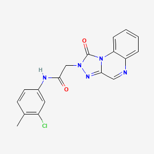 N-(3-chloro-4-methylphenyl)-2-(1-oxo-[1,2,4]triazolo[4,3-a]quinoxalin-2(1H)-yl)acetamide