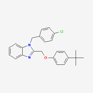 2-((4-(tert-butyl)phenoxy)methyl)-1-(4-chlorobenzyl)-1H-benzo[d]imidazole