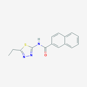 molecular formula C15H13N3OS B270513 N-(5-ethyl-1,3,4-thiadiazol-2-yl)-2-naphthamide 
