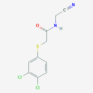 N-(Cyanomethyl)-2-(3,4-dichlorophenyl)sulfanylacetamide
