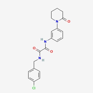 N1-(4-chlorobenzyl)-N2-(3-(2-oxopiperidin-1-yl)phenyl)oxalamide