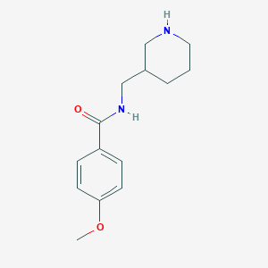 molecular formula C14H20N2O2 B2705148 4-Methoxy-N-(piperidin-3-ylmethyl)benzamide CAS No. 1016677-14-7