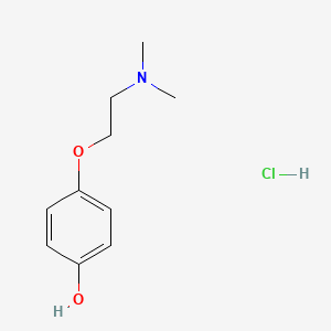 molecular formula C10H16ClNO2 B2705161 4-[2-(二甲基氨基)乙氧基]苯酚；盐酸盐 CAS No. 2287340-86-5