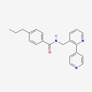 N-([2,4'-bipyridin]-3-ylmethyl)-4-propylbenzamide