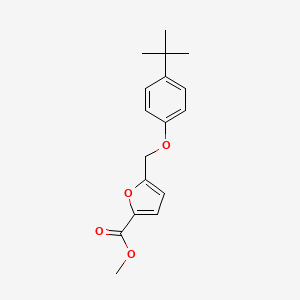 molecular formula C17H20O4 B2705189 Methyl 5-[(4-tert-butylphenoxy)methyl]furan-2-carboxylate CAS No. 406470-78-8