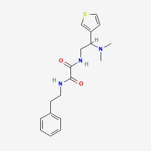 N1-(2-(dimethylamino)-2-(thiophen-3-yl)ethyl)-N2-phenethyloxalamide