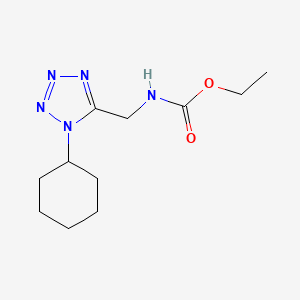 molecular formula C11H19N5O2 B2705192 乙基((1-环己基-1H-四唑-5-基)甲基)氨基甲酸酯 CAS No. 921503-94-8