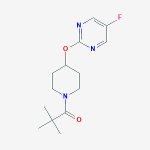 1-[4-(5-Fluoropyrimidin-2-yl)oxypiperidin-1-yl]-2,2-dimethylpropan-1-one