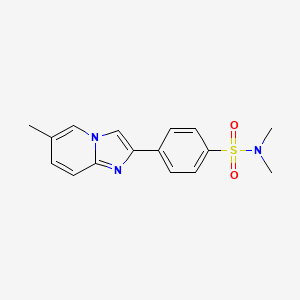 B2705200 N,N-dimethyl-4-(6-methylimidazo[1,2-a]pyridin-2-yl)benzenesulfonamide CAS No. 380875-29-6