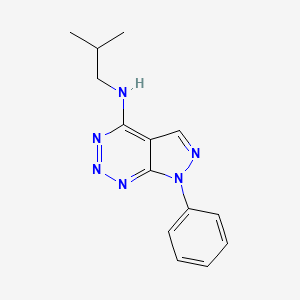 N-isobutyl-7-phenyl-7H-pyrazolo[3,4-d][1,2,3]triazin-4-amine