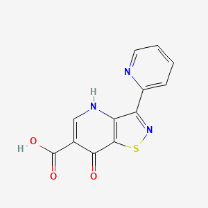 7-Oxo-3-(pyridin-2-yl)-4,7-dihydro[1,2]thiazolo[4,5-b]pyridine-6-carboxylic acid