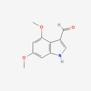 molecular formula C11H11NO3 B2705228 4,6-二甲氧基-1H-吲哚-3-甲醛 CAS No. 1002662-09-0