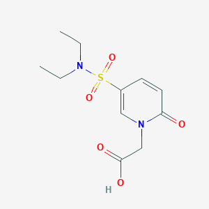 2-[5-(Diethylsulfamoyl)-2-oxo-1,2-dihydropyridin-1-yl]acetic acid