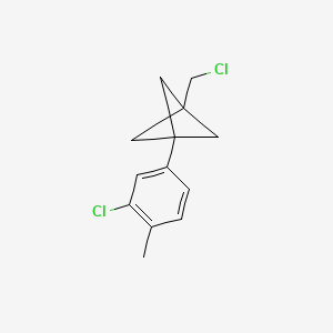 1-(Chloromethyl)-3-(3-chloro-4-methylphenyl)bicyclo[1.1.1]pentane