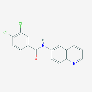 molecular formula C16H10Cl2N2O B270526 3,4-dichloro-N-quinolin-6-ylbenzamide 