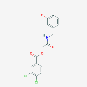 molecular formula C17H15Cl2NO4 B2705269 [2-[(3-Methoxyphenyl)methylamino]-2-oxoethyl] 3,4-dichlorobenzoate CAS No. 877937-61-6