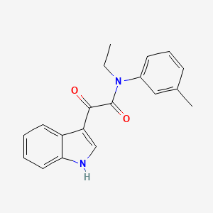 molecular formula C19H18N2O2 B2705277 N-ethyl-2-(1H-indol-3-yl)-N-(3-methylphenyl)-2-oxoacetamide CAS No. 852367-58-9