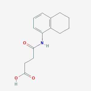 molecular formula C14H17NO3 B270528 4-Oxo-4-(5,6,7,8-tetrahydronaphthalen-1-ylamino)butanoic acid 