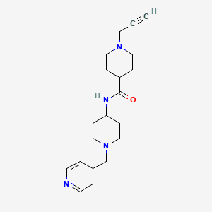 1-Prop-2-ynyl-N-[1-(pyridin-4-ylmethyl)piperidin-4-yl]piperidine-4-carboxamide