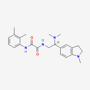 molecular formula C23H30N4O2 B2705292 N1-(2-(dimethylamino)-2-(1-methylindolin-5-yl)ethyl)-N2-(2,3-dimethylphenyl)oxalamide CAS No. 921923-21-9